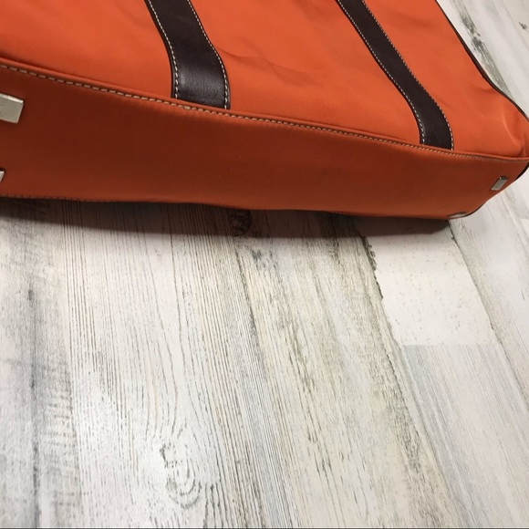 Levenger orange messenger bag - Picture 5 of 11